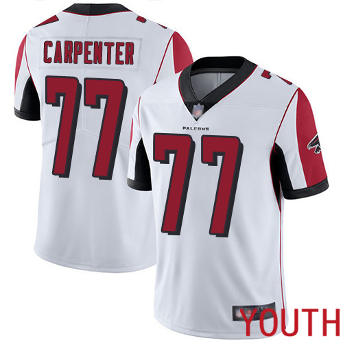 Atlanta Falcons Limited White Youth James Carpenter Road Jersey NFL Football #77 Vapor Untouchable->youth nfl jersey->Youth Jersey